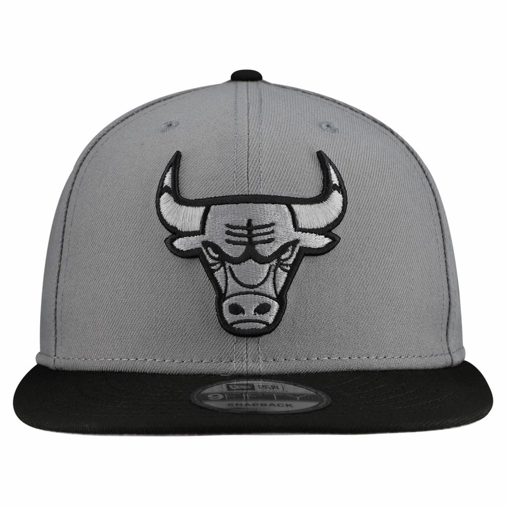 Chicago Bulls Core Logo Storm Gray Two-Tone 9FIFTY Snapback Hat On Sale