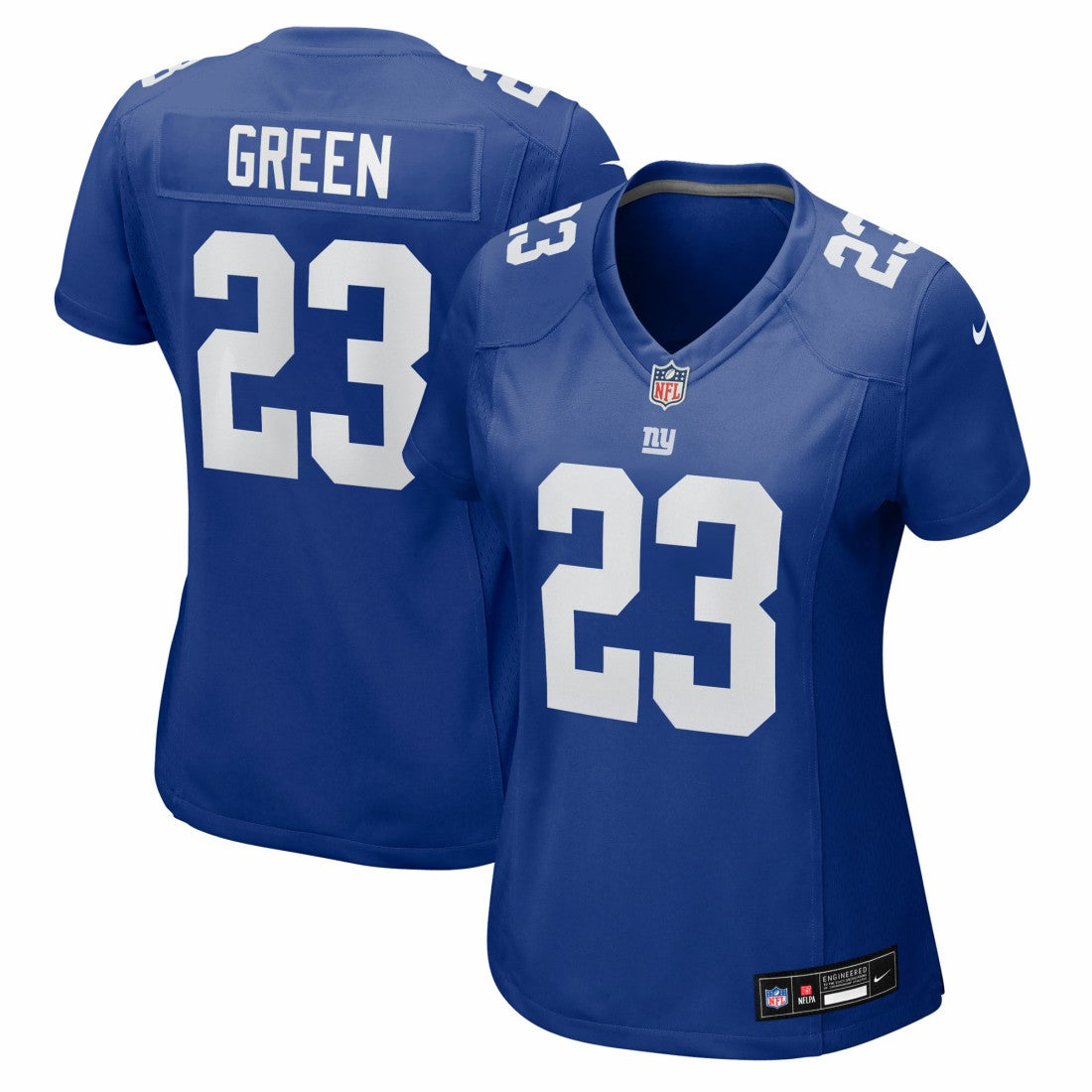New York Giants Nike Art Green  Women's Team Game Jersey