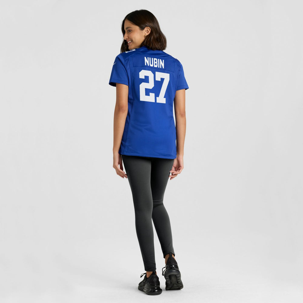 New York Giants Nike Tyler Nubin  Women's Team Game Jersey