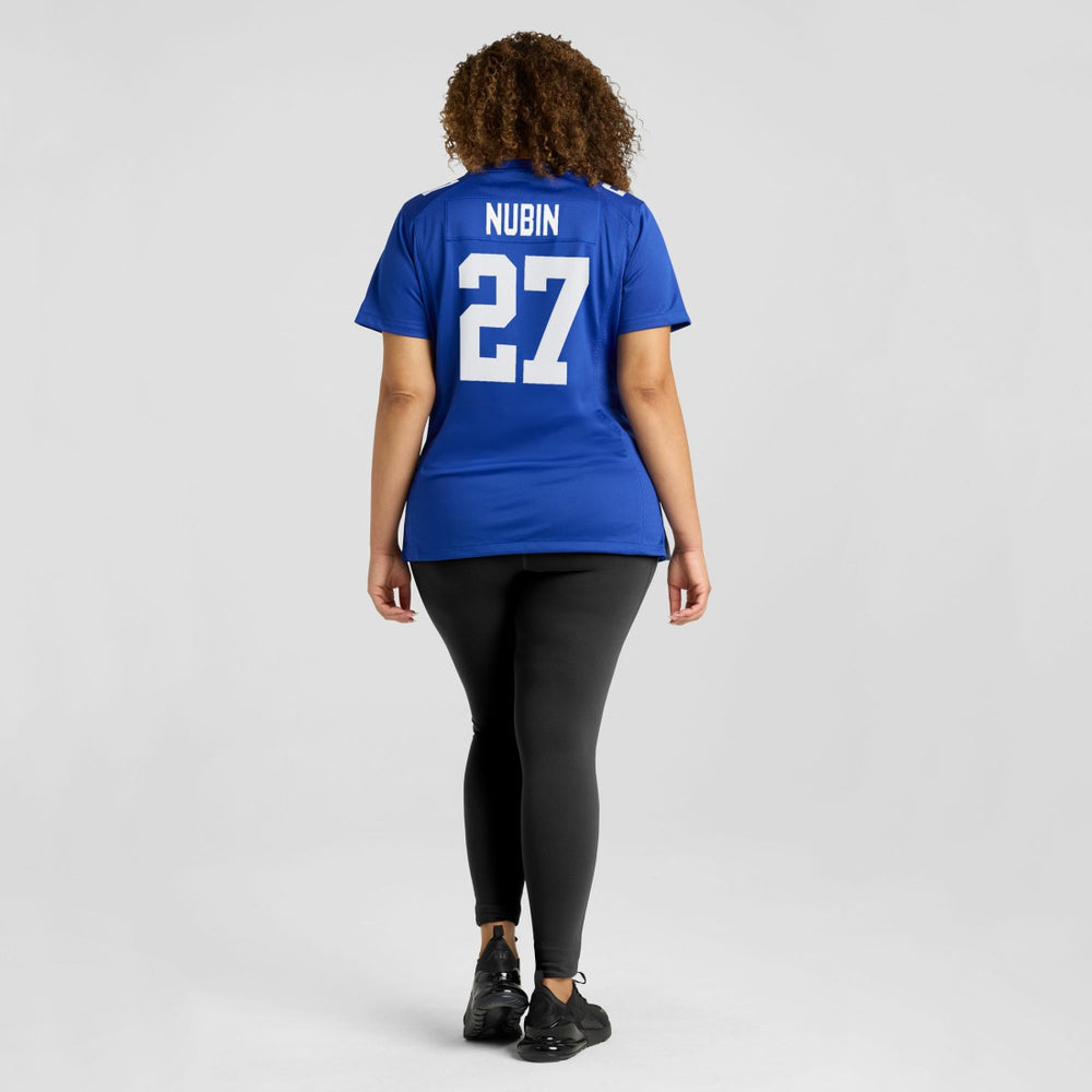 New York Giants Nike Tyler Nubin  Women's Team Game Jersey