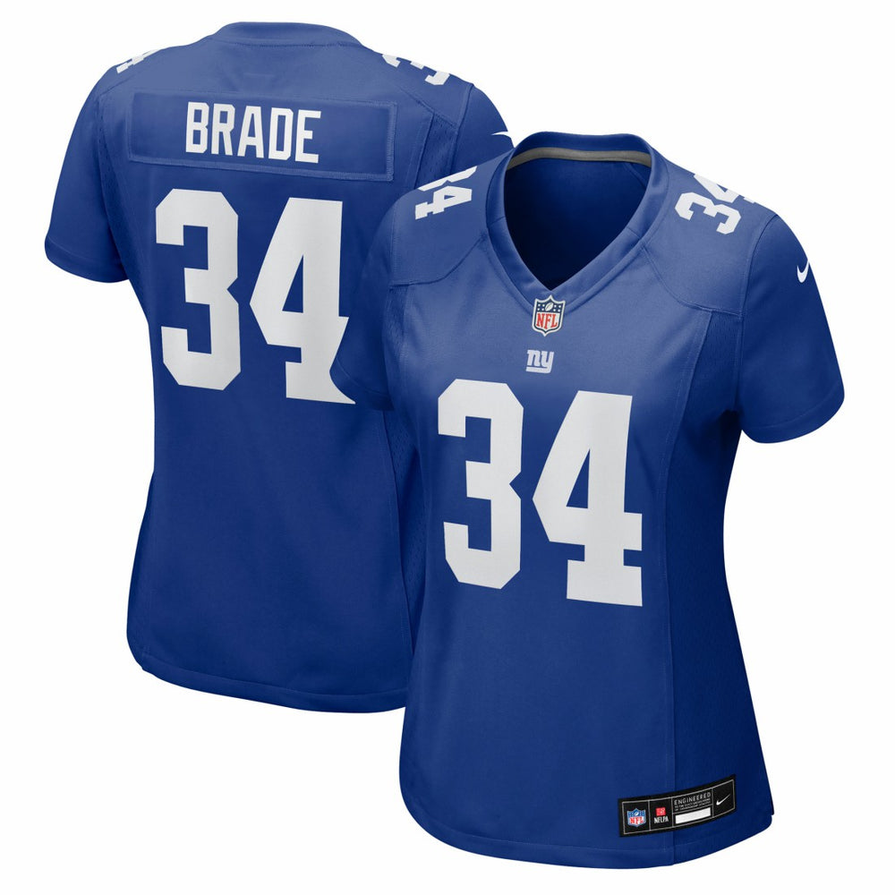 New York Giants Nike Beau Brade  Women's Team Game Jersey