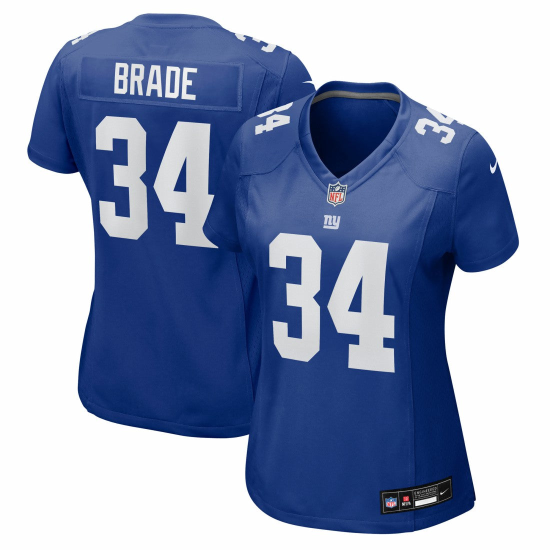 New York Giants Nike Beau Brade  Women's Team Game Jersey