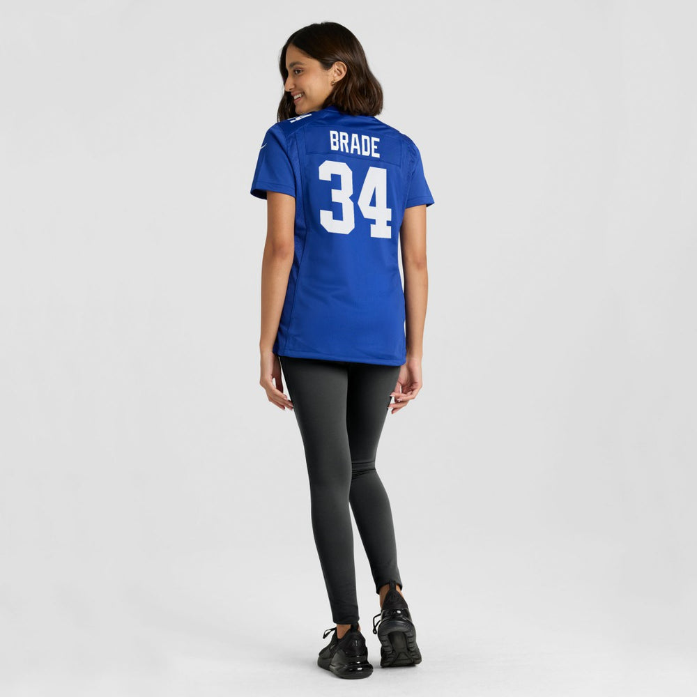 New York Giants Nike Beau Brade  Women's Team Game Jersey