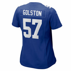 New York Giants Nike Chauncey Golston  Women's Team Game Jersey