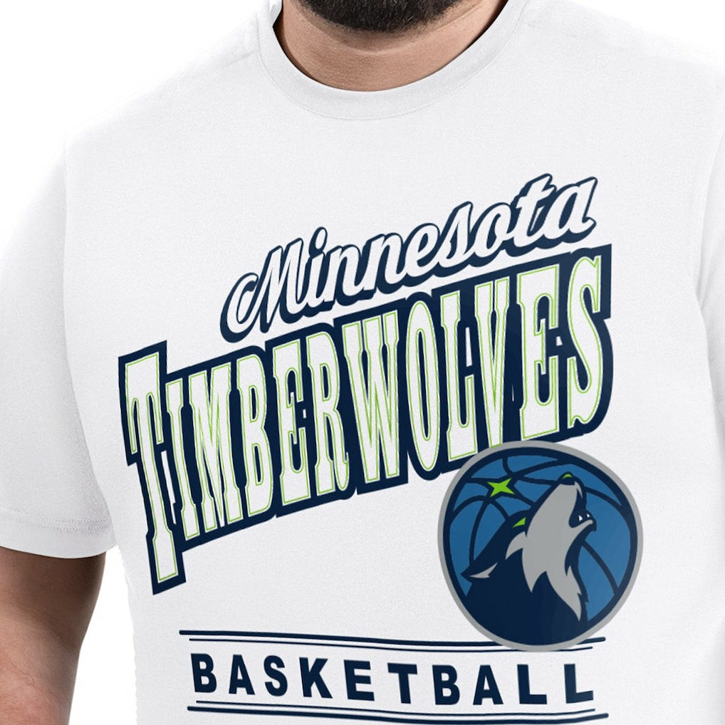 Minnesota Timberwolves G-III Sports by Carl Banks Adaptive Headliner T-Shirt New