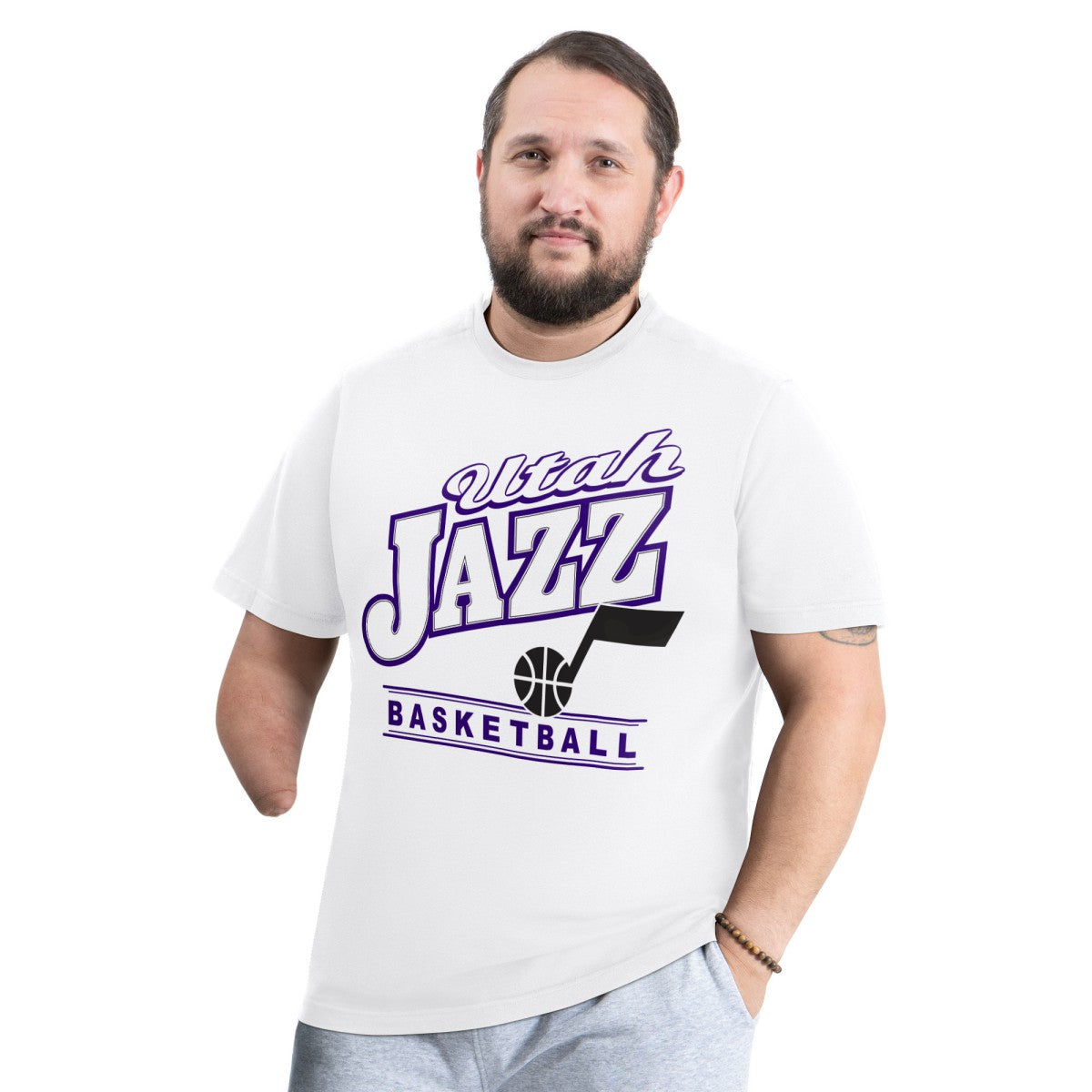 Utah Jazz G-III Sports by Carl Banks Adaptive Headliner T-Shirt Online