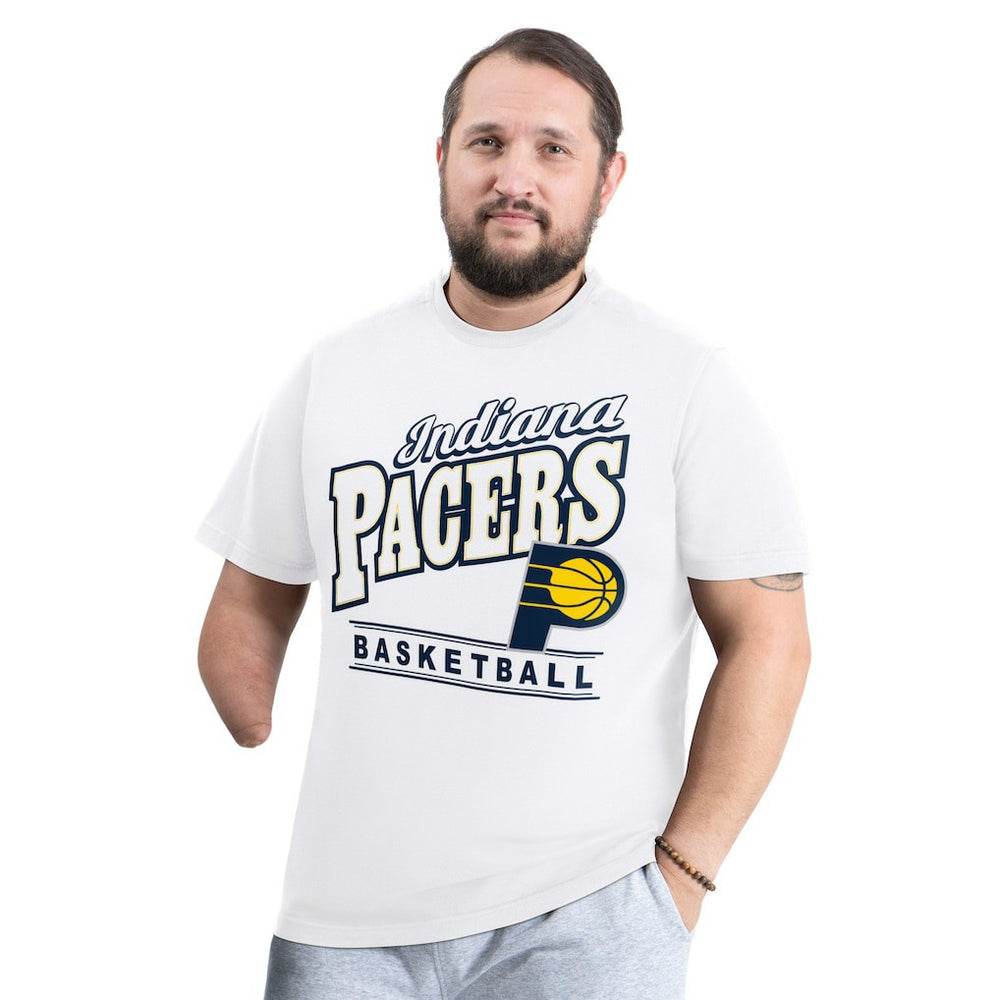 Indiana Pacers G-III Sports by Carl Banks Adaptive Headliner T-Shirt On Sale