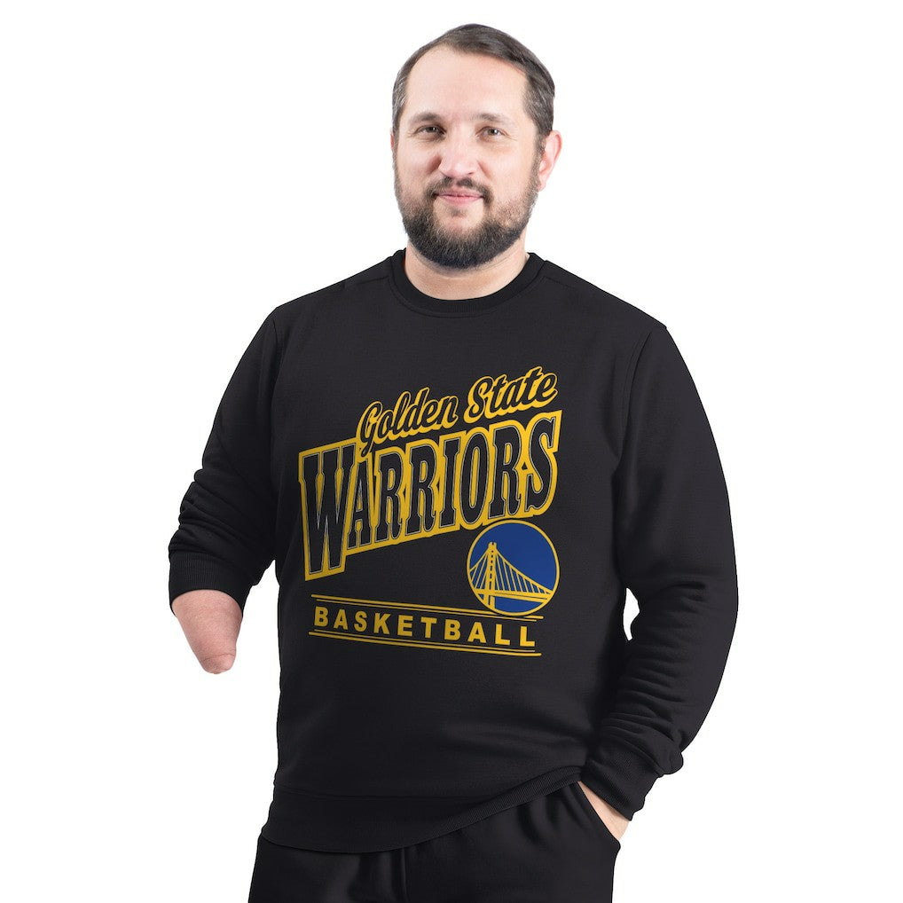 Golden State Warriors G-III Sports by Carl Banks Adaptive Headliner Fleece Crewneck Sweatshirt sale New