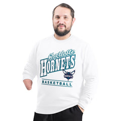 Charlotte Hornets G-III Sports by Carl Banks Adaptive Headliner Fleece Crewneck Sweatshirt Online