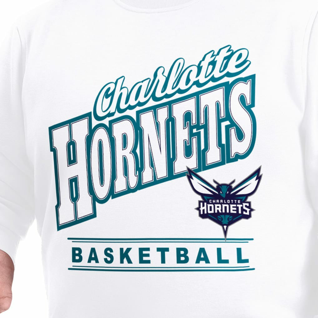 Charlotte Hornets G-III Sports by Carl Banks Adaptive Headliner Fleece Crewneck Sweatshirt Online