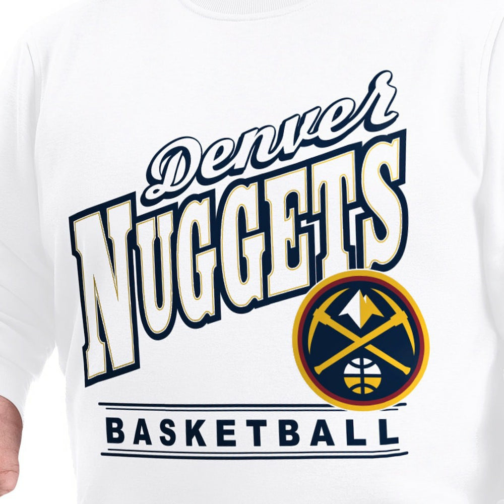 Denver Nuggets G-III Sports by Carl Banks Adaptive Headliner Fleece Crewneck Sweatshirt sale Discount
