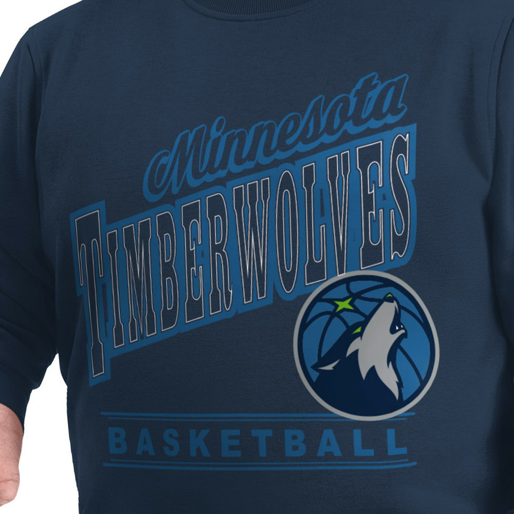 Minnesota Timberwolves G-III Sports by Carl Banks Adaptive Headliner Fleece Crewneck Sweatshirt On Sale