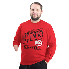 Atlanta Hawks G-III Sports by Carl Banks Adaptive Headliner Fleece Crewneck Sweatshirt Discount