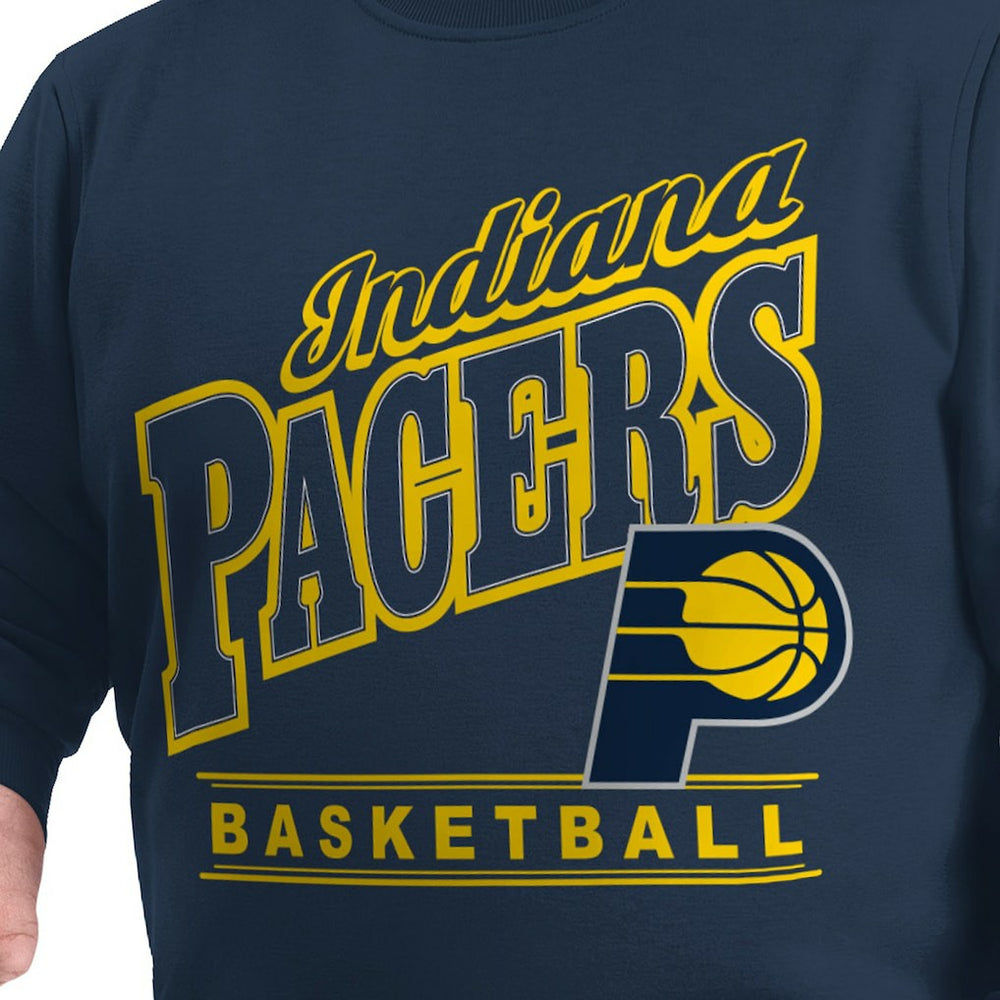 Indiana Pacers G-III Sports by Carl Banks Adaptive Headliner Fleece Crewneck Sweatshirt Online