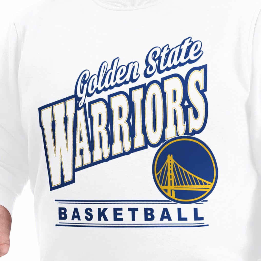 Golden State Warriors G-III Sports by Carl Banks Adaptive Headliner Fleece Crewneck Sweatshirt sale Online