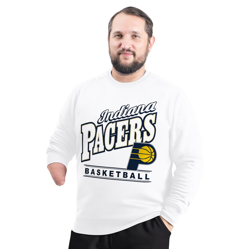 Indiana Pacers G-III Sports by Carl Banks Adaptive Headliner Fleece Crewneck Sweatshirt Online