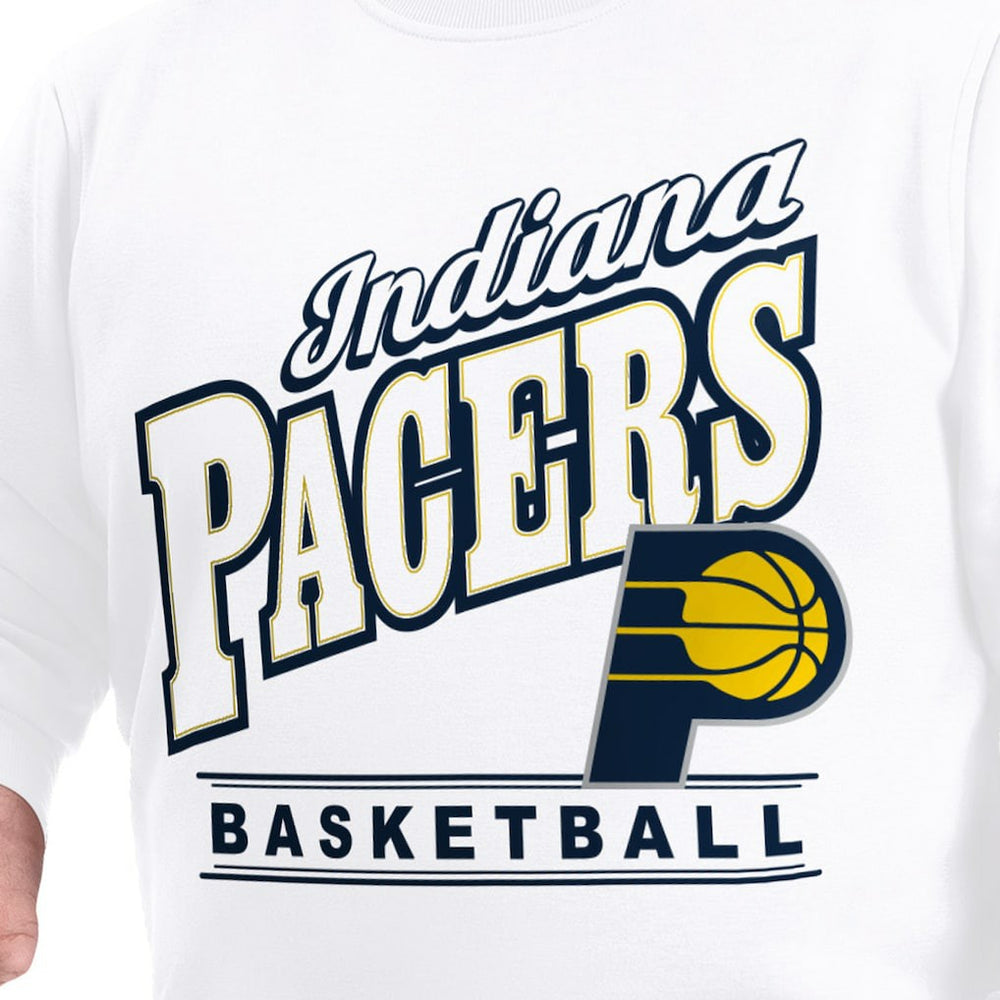 Indiana Pacers G-III Sports by Carl Banks Adaptive Headliner Fleece Crewneck Sweatshirt Online