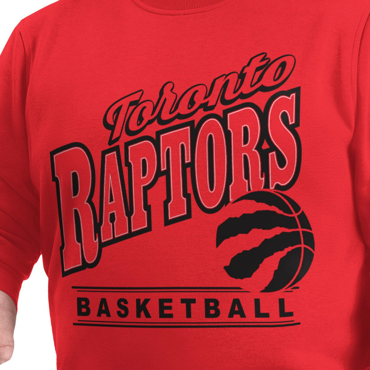 Toronto Raptors G-III Sports by Carl Banks Adaptive Headliner Fleece Crewneck Sweatshirt On Sale