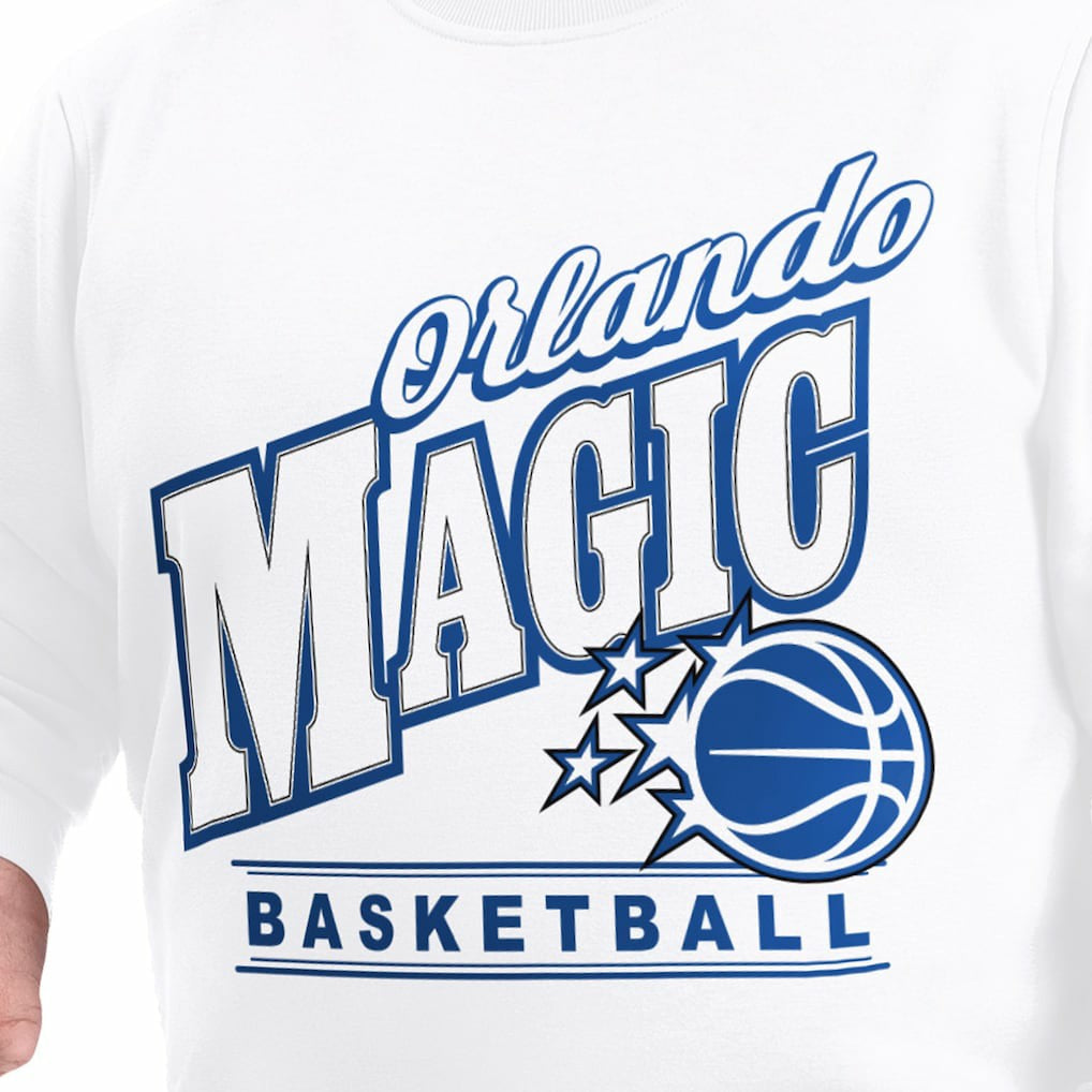 Orlando Magic G-III Sports by Carl Banks Adaptive Headliner Fleece Crewneck Sweatshirt On Sale