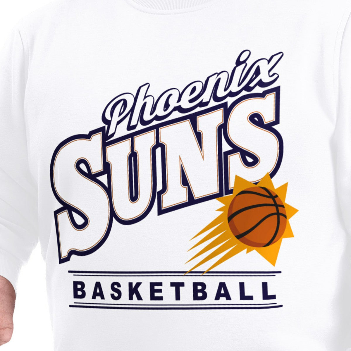 Phoenix Suns G-III Sports by Carl Banks Adaptive Headliner Fleece Crewneck Sweatshirt Discount