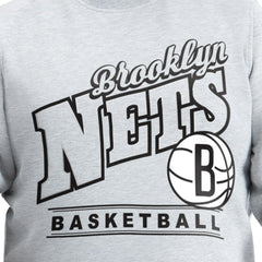 Brooklyn Nets G-III Sports by Carl Banks Adaptive Headliner Fleece Crewneck Sweatshirt On Sale