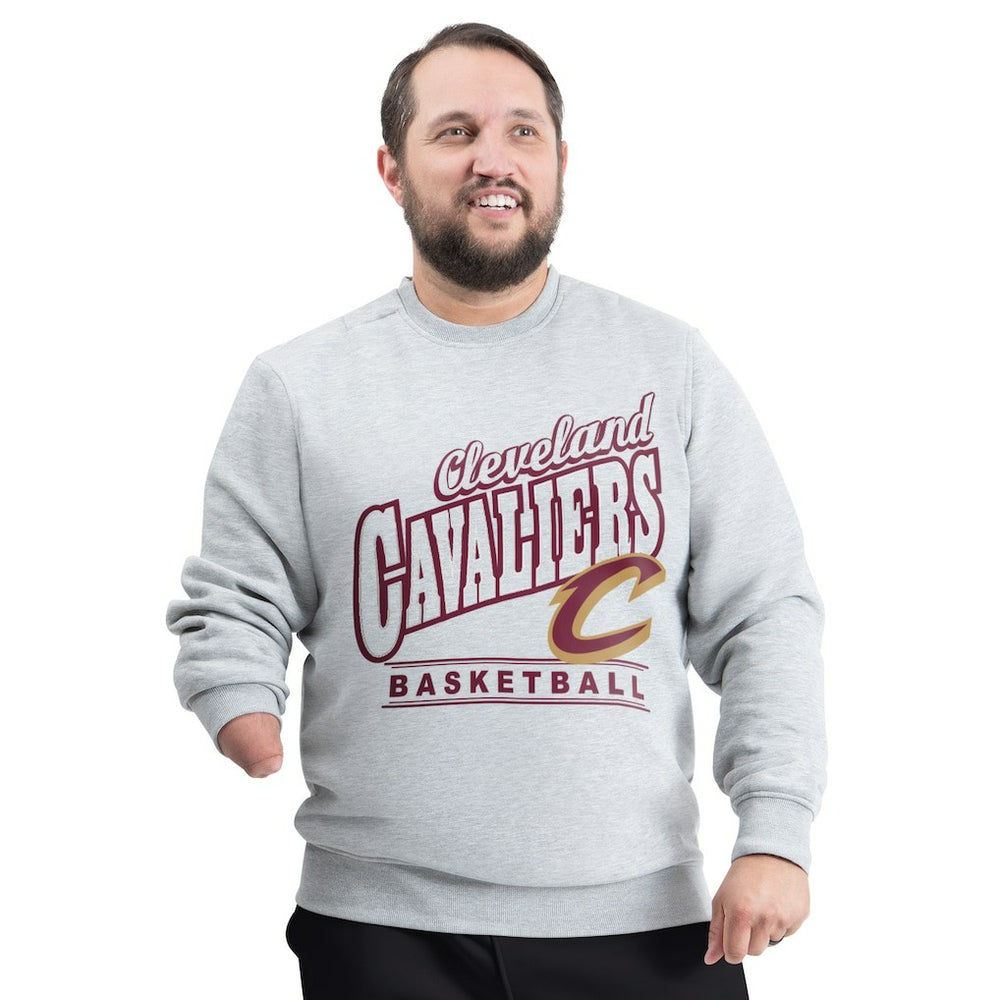 Cleveland Cavaliers G-III Sports by Carl Banks Adaptive Headliner Fleece Crewneck Sweatshirt sale Online