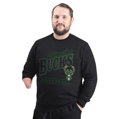 Milwaukee Bucks G-III Sports by Carl Banks Adaptive Headliner Fleece Crewneck Sweatshirt Online
