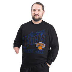 New York Knicks G-III Sports by Carl Banks Adaptive Headliner Fleece Crewneck Sweatshirt Online