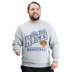 New York Knicks G-III Sports by Carl Banks Adaptive Headliner Fleece Crewneck Sweatshirt Online