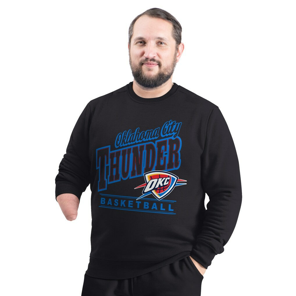 Oklahoma City Thunder G-III Sports by Carl Banks Adaptive Headliner Fleece Crewneck Sweatshirt Online