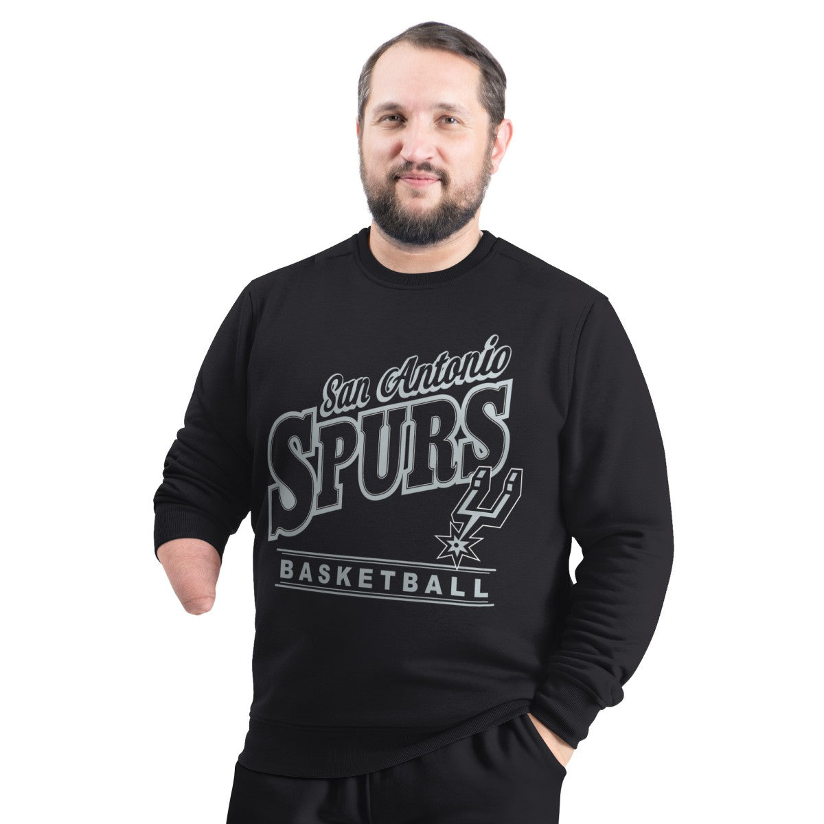 San Antonio Spurs G-III Sports by Carl Banks Adaptive Headliner Fleece Crewneck Sweatshirt Online