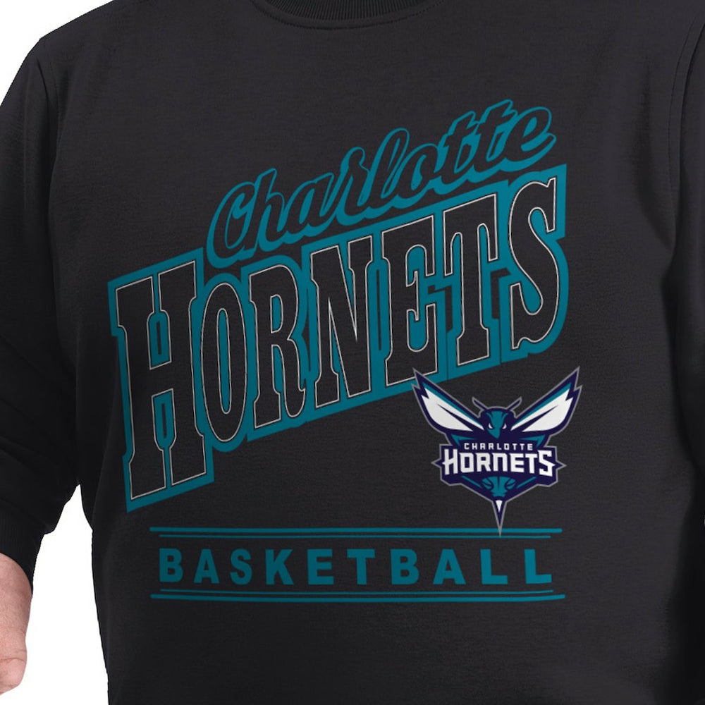 Charlotte Hornets G-III Sports by Carl Banks Adaptive Headliner Fleece Crewneck Sweatshirt Online
