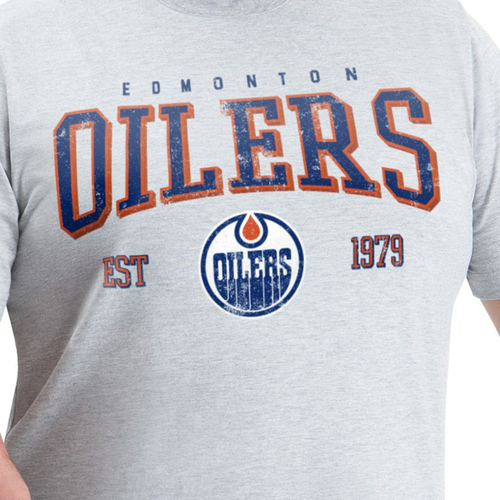 Edmonton Oilers G-III Sports by Carl Banks Adaptive Classic Team Graphic T-Shirt For Sale