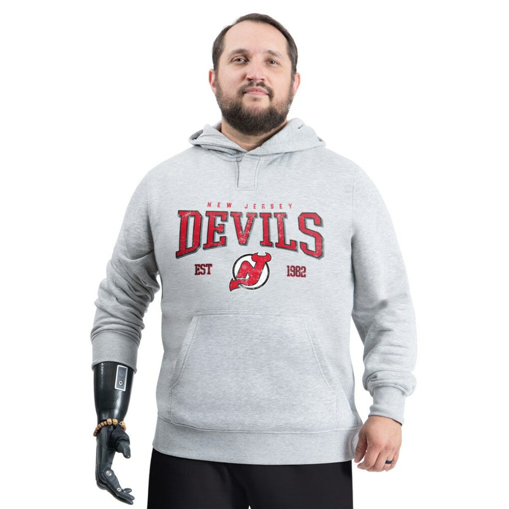 New Jersey Devils G-III Sports by Carl Banks Adaptive Classic Team Spirit Fleece Hoodie On Sale