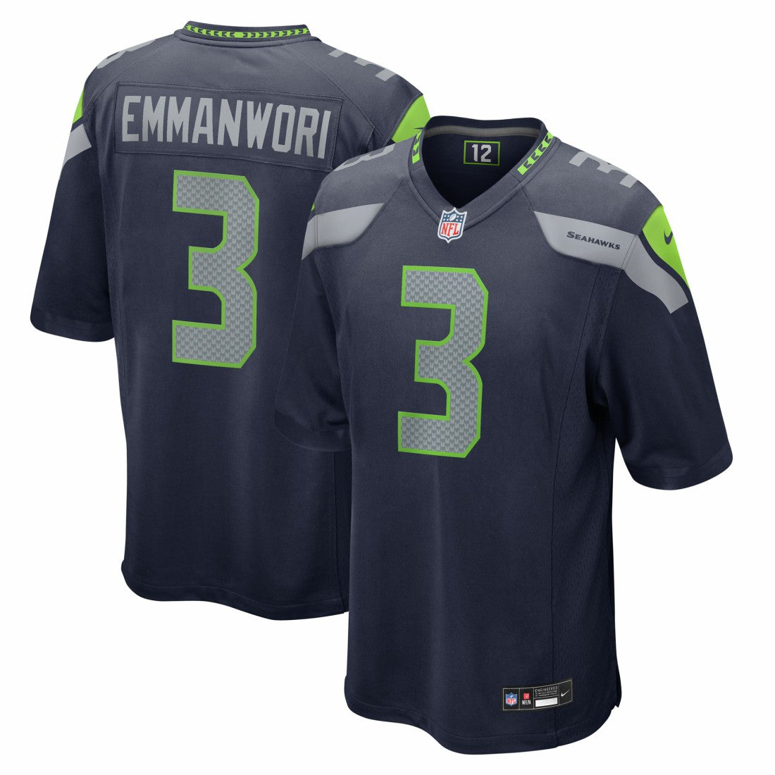 Seattle Seahawks Nike Nick Emmanwori  Team Game Jersey
