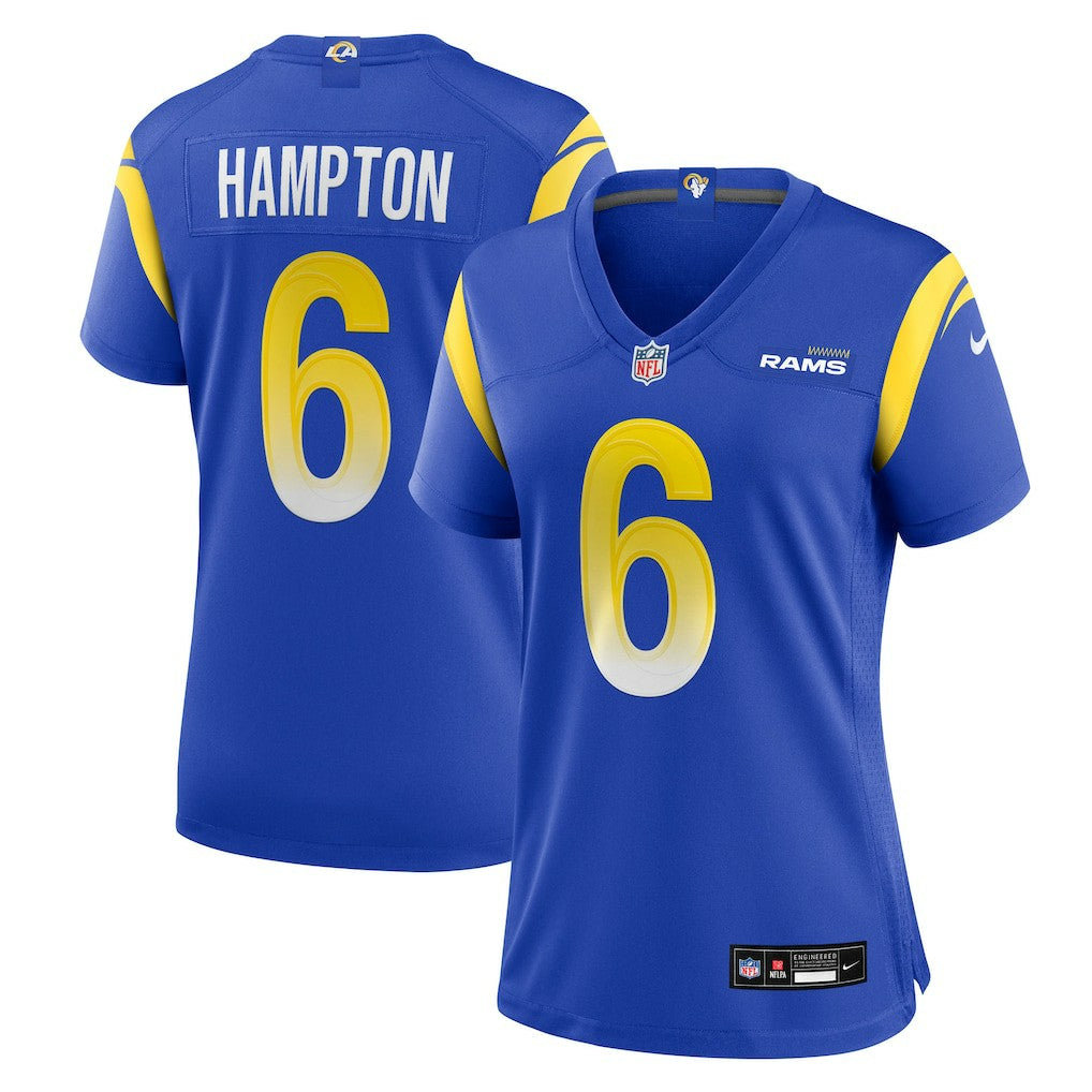 Los Angeles Rams Nike Nick Hampton  Women's Team Game Jersey