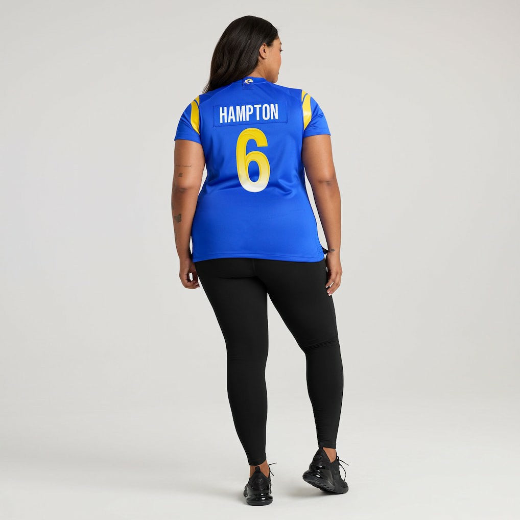 Los Angeles Rams Nike Nick Hampton  Women's Team Game Jersey
