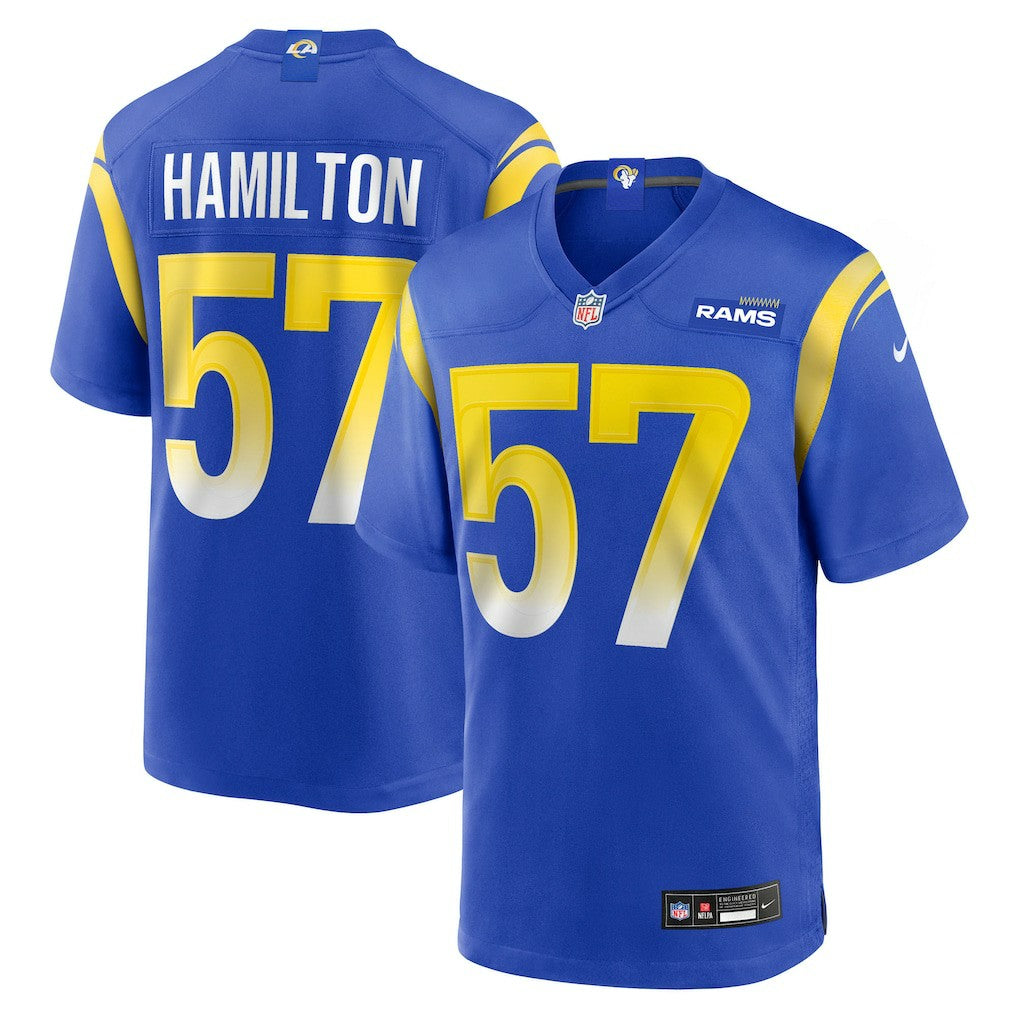 Los Angeles Rams Nike Ty Hamilton  Team Game Jersey