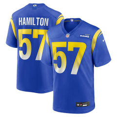 Los Angeles Rams Nike Ty Hamilton  Team Game Jersey