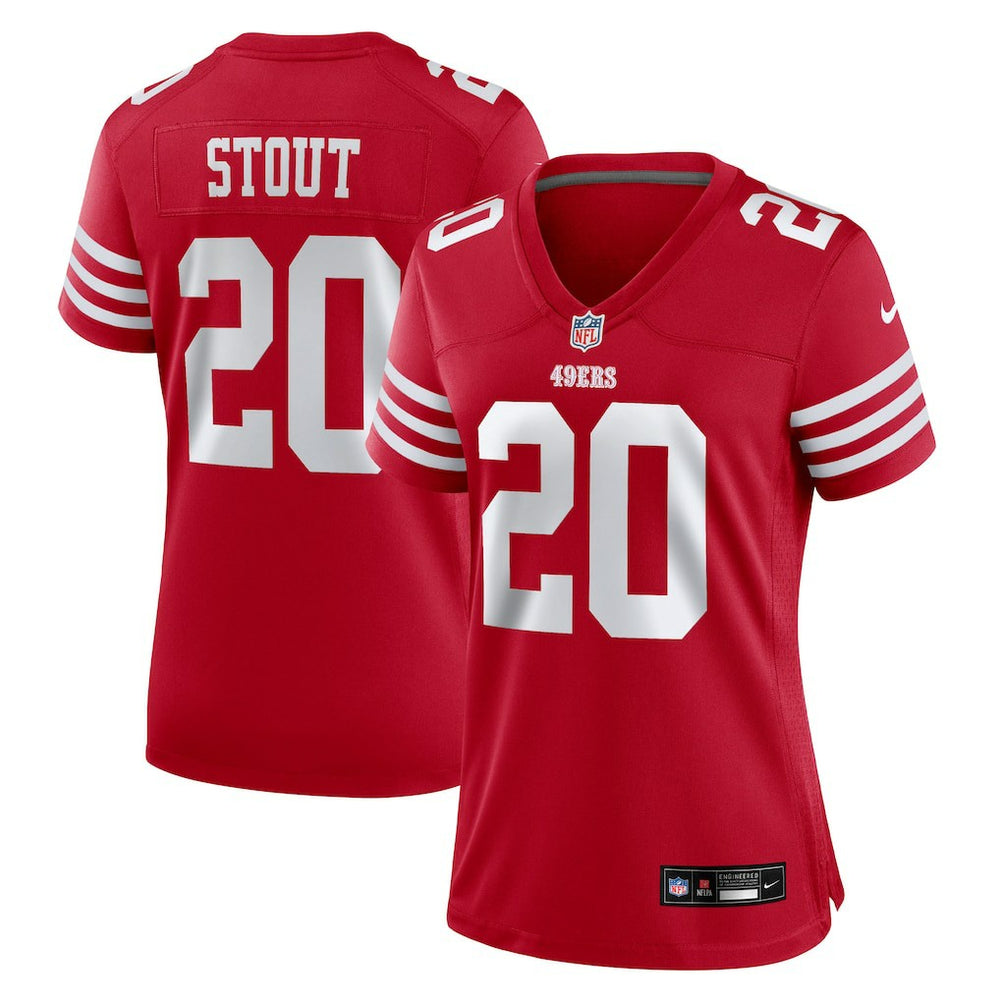 San Francisco 49ers Nike Upton Stout  Women's Team Game Jersey