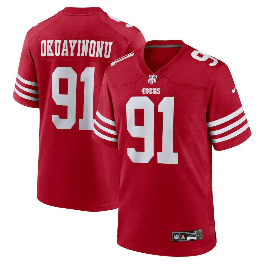 San Francisco 49ers Nike Sam Okuayinonu  Team Game Jersey
