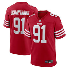 San Francisco 49ers Nike Sam Okuayinonu  Team Game Jersey