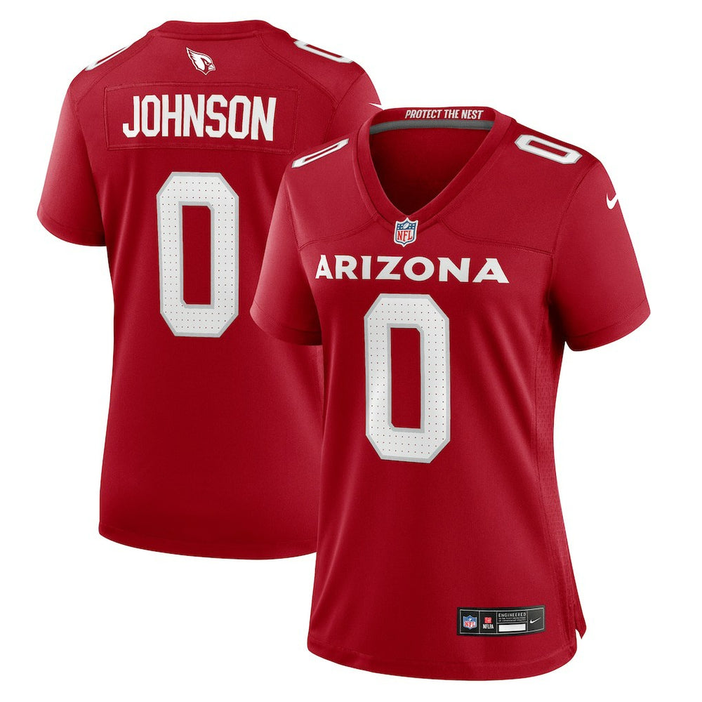 Arizona Cardinals Nike Will Johnson  Women's Team Game Jersey