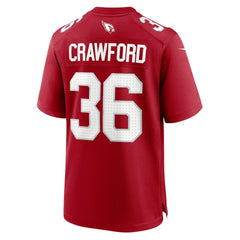 Arizona Cardinals Nike Kitan Crawford  Team Game Jersey
