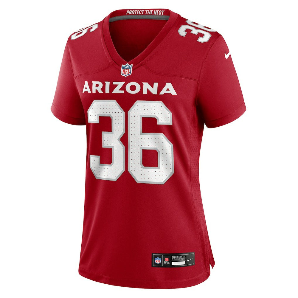Arizona Cardinals Nike Kitan Crawford  Women's Team Game Jersey
