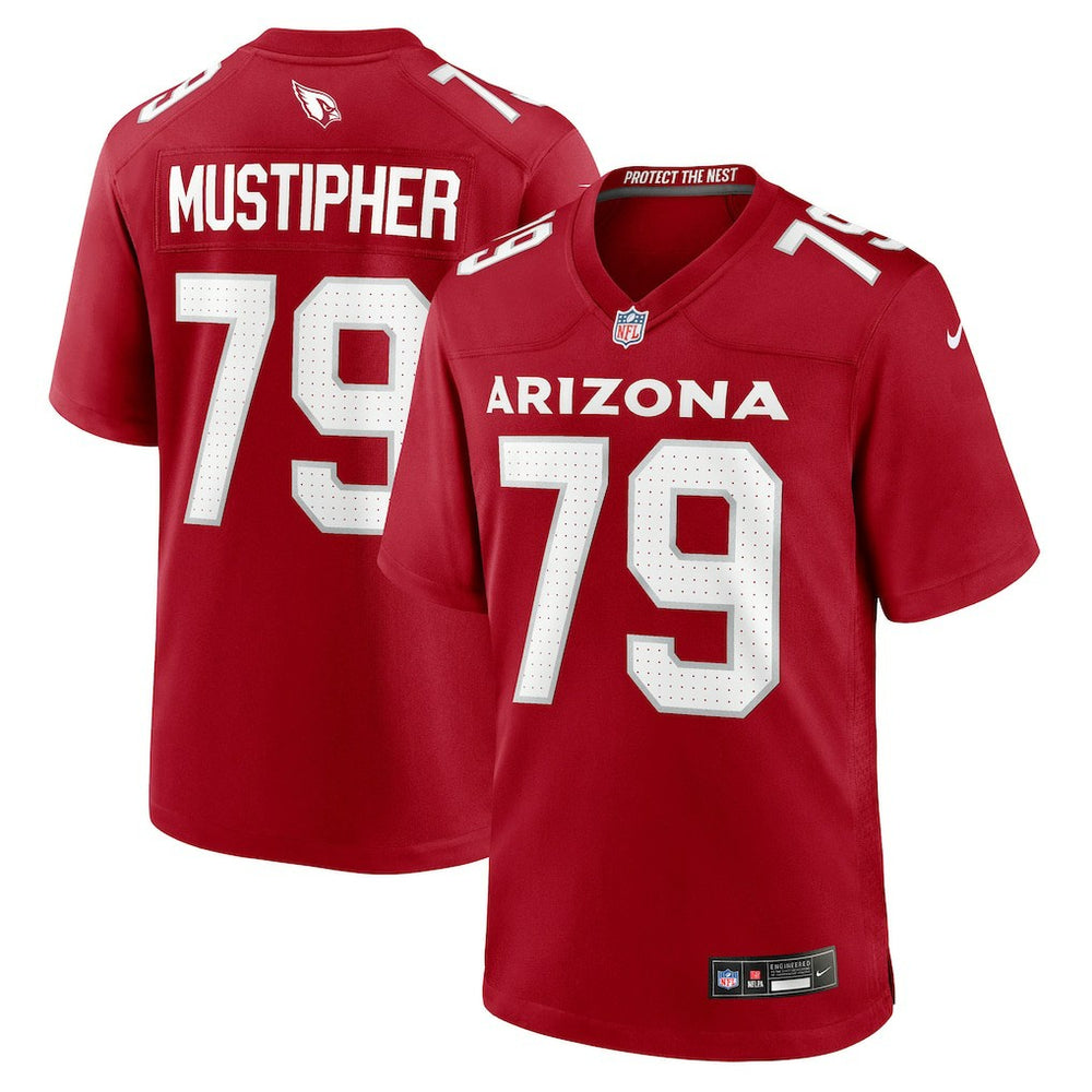 Arizona Cardinals Nike PJ Mustipher  Team Game Jersey