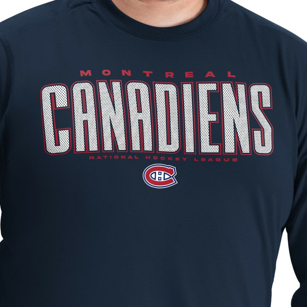 Montreal Canadiens G-III Sports by Carl Banks Adaptive Mesh Effect Long Sleeve T-Shirt Discount