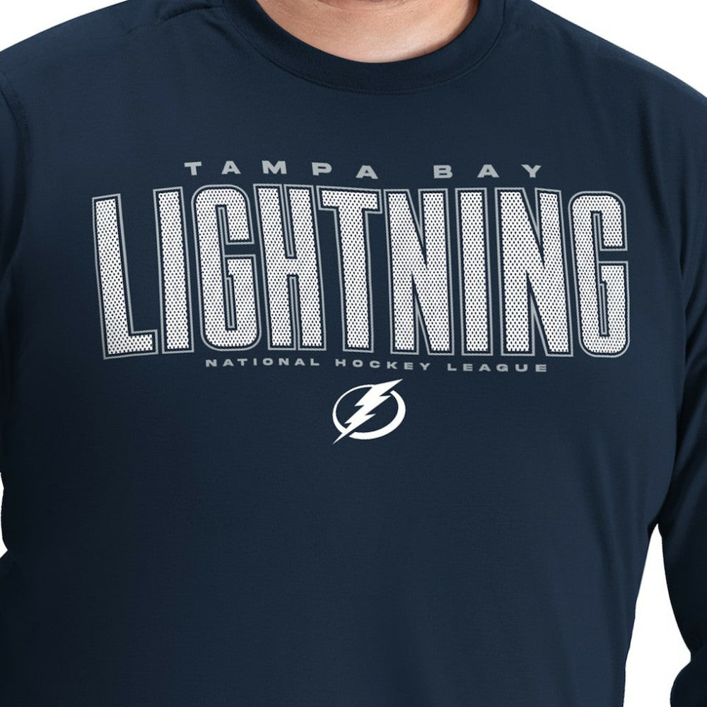 Tampa Bay Lightning G-III Sports by Carl Banks Adaptive Mesh Effect Long Sleeve T-Shirt Sale