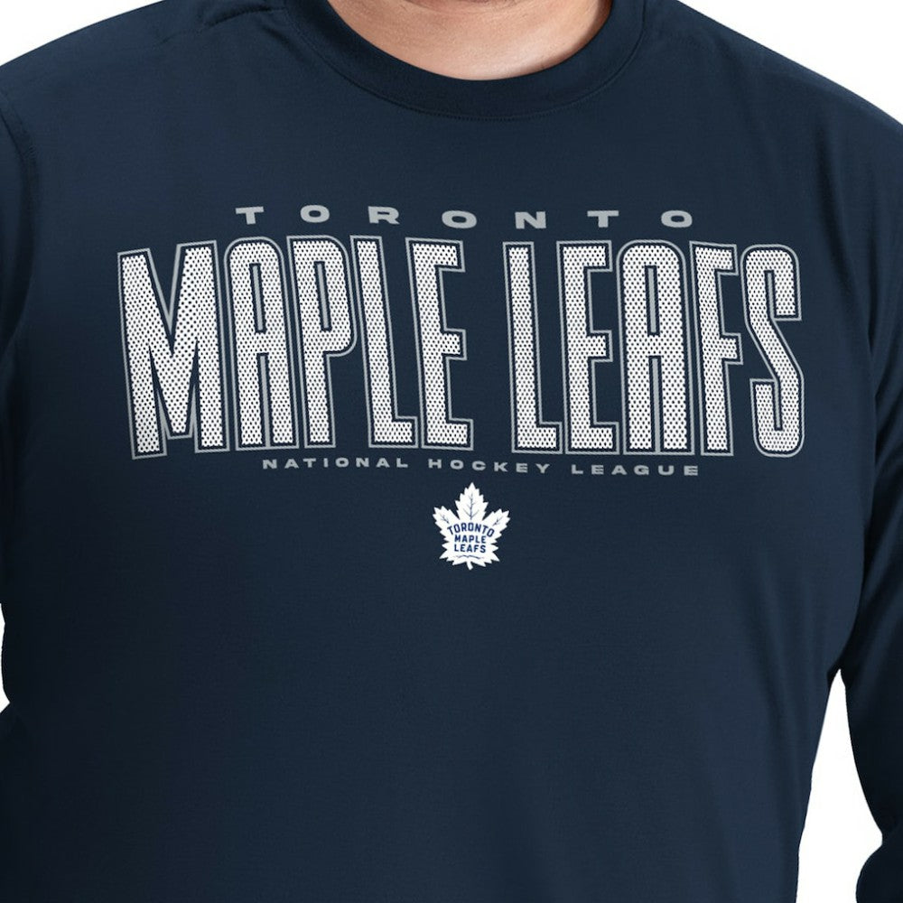 Toronto Maple Leafs G-III Sports by Carl Banks Adaptive Mesh Effect Long Sleeve T-Shirt Discount