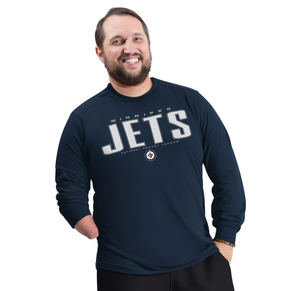 Winnipeg Jets G-III Sports by Carl Banks Adaptive Mesh Effect Long Sleeve T-Shirt Online